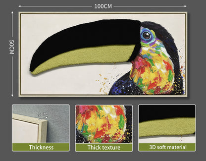 Vibrant Toucan 3D paveikslas – nuotrauka 6