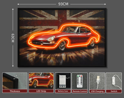 British Racing Heritage LED paveikslas – nuotrauka 7