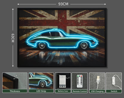 British Racing Green LED paveikslas – nuotrauka 7