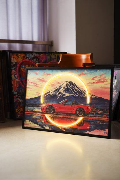 Sunset Roadster LED paveikslas – nuotrauka 3
