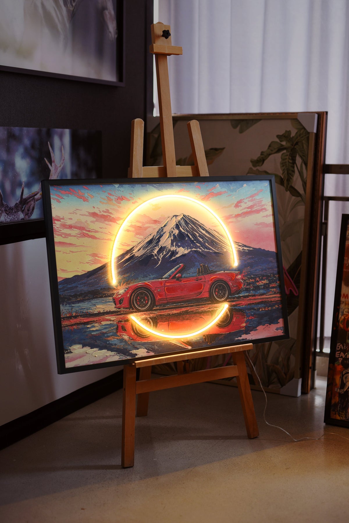 Sunset Roadster LED paveikslas – nuotrauka 5