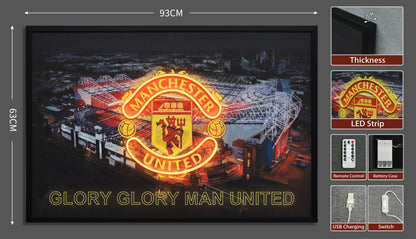 Manchester United LED paveikslas – nuotrauka 7