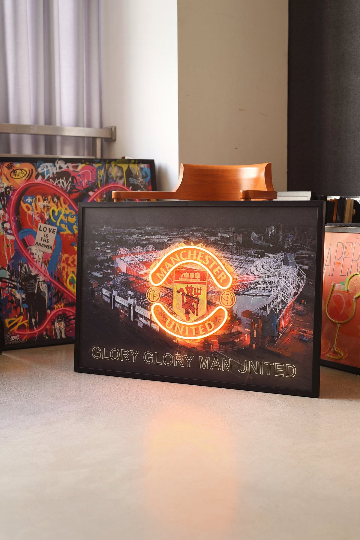 Manchester United LED paveikslas – nuotrauka 3