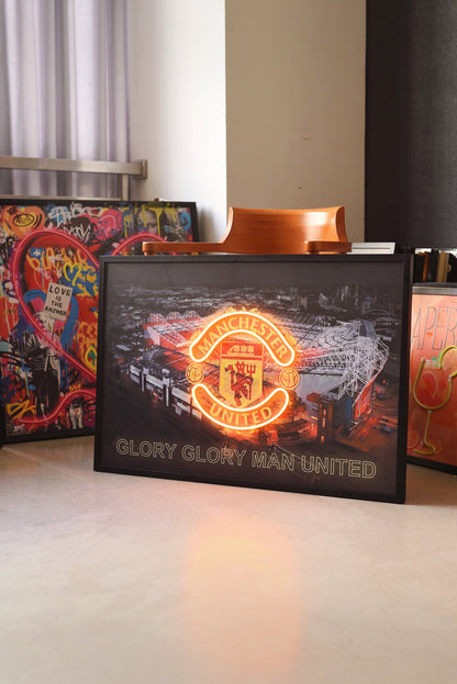 Manchester United LED paveikslas – nuotrauka 3