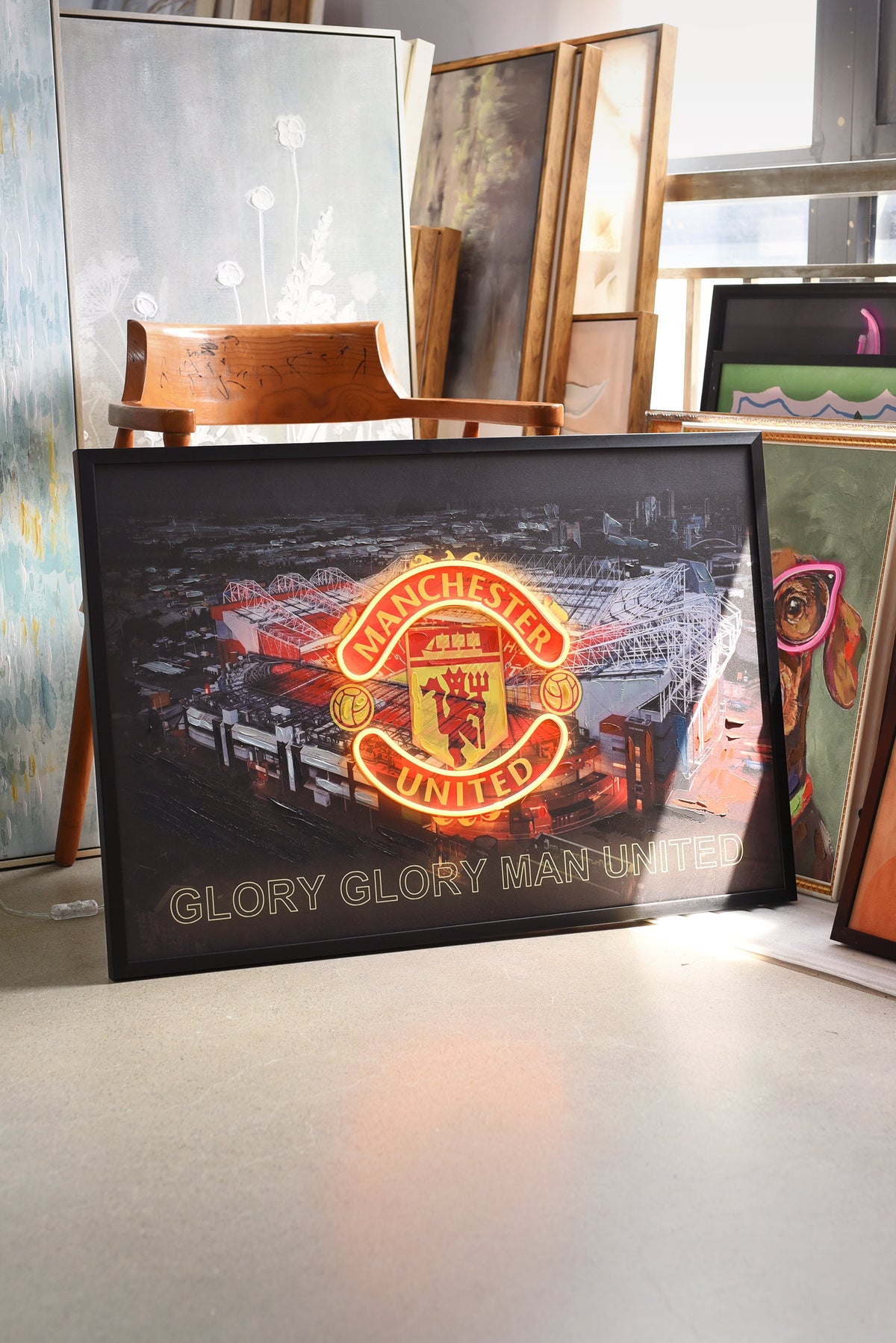 Manchester United LED paveikslas – nuotrauka 5