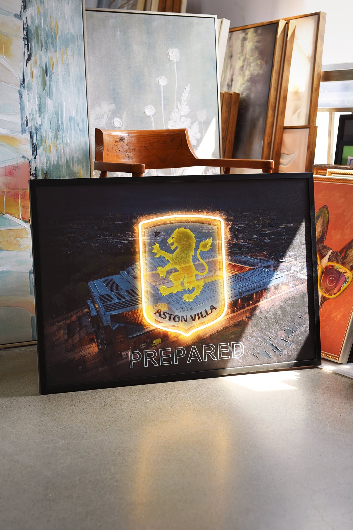 Aston Villa LED paveikslas – nuotrauka 5