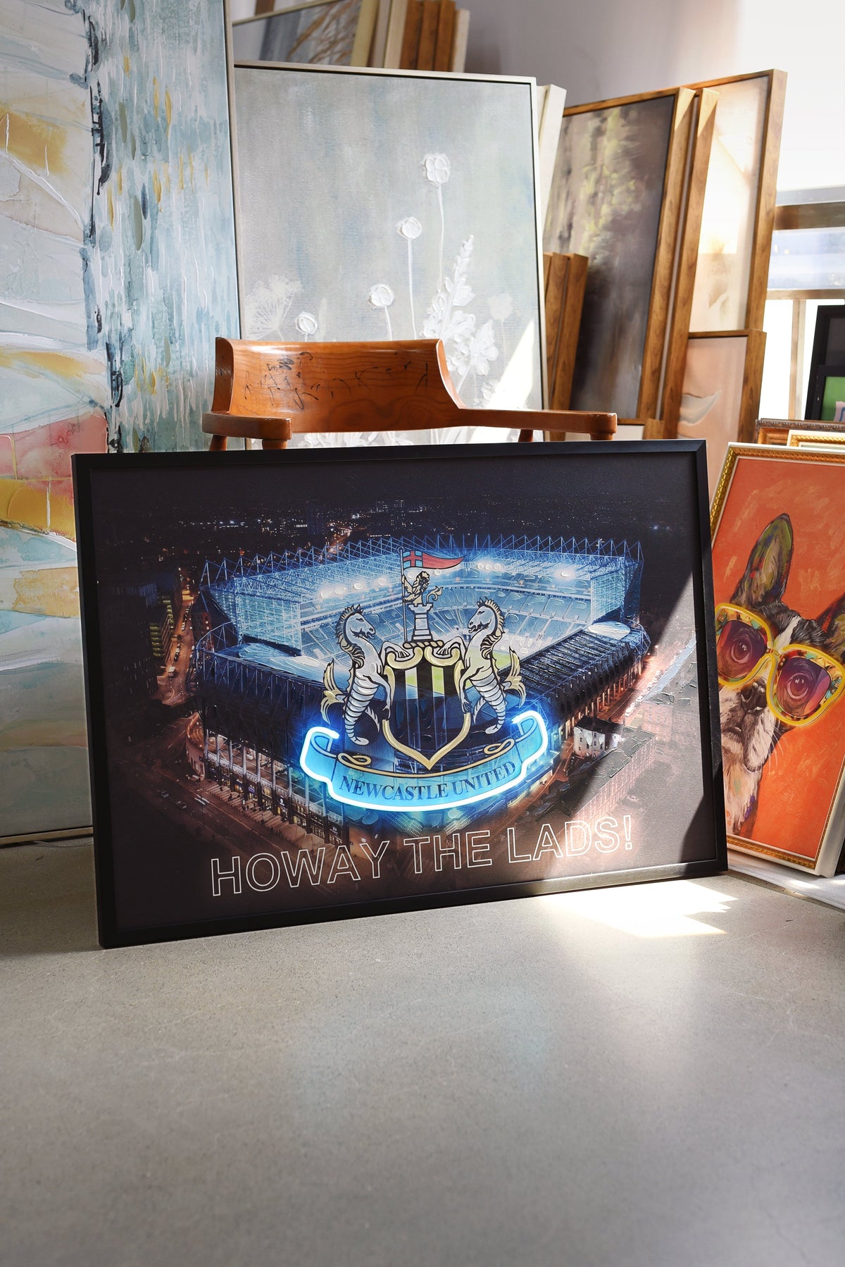 Newcastle United LED paveikslas – nuotrauka 4