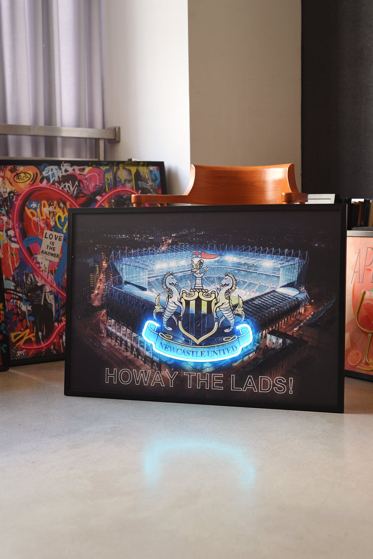 Newcastle United LED paveikslas – nuotrauka 3