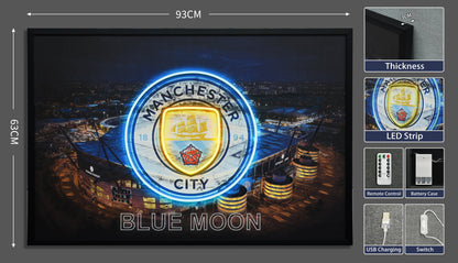 Manchester City LED paveikslas – nuotrauka 7