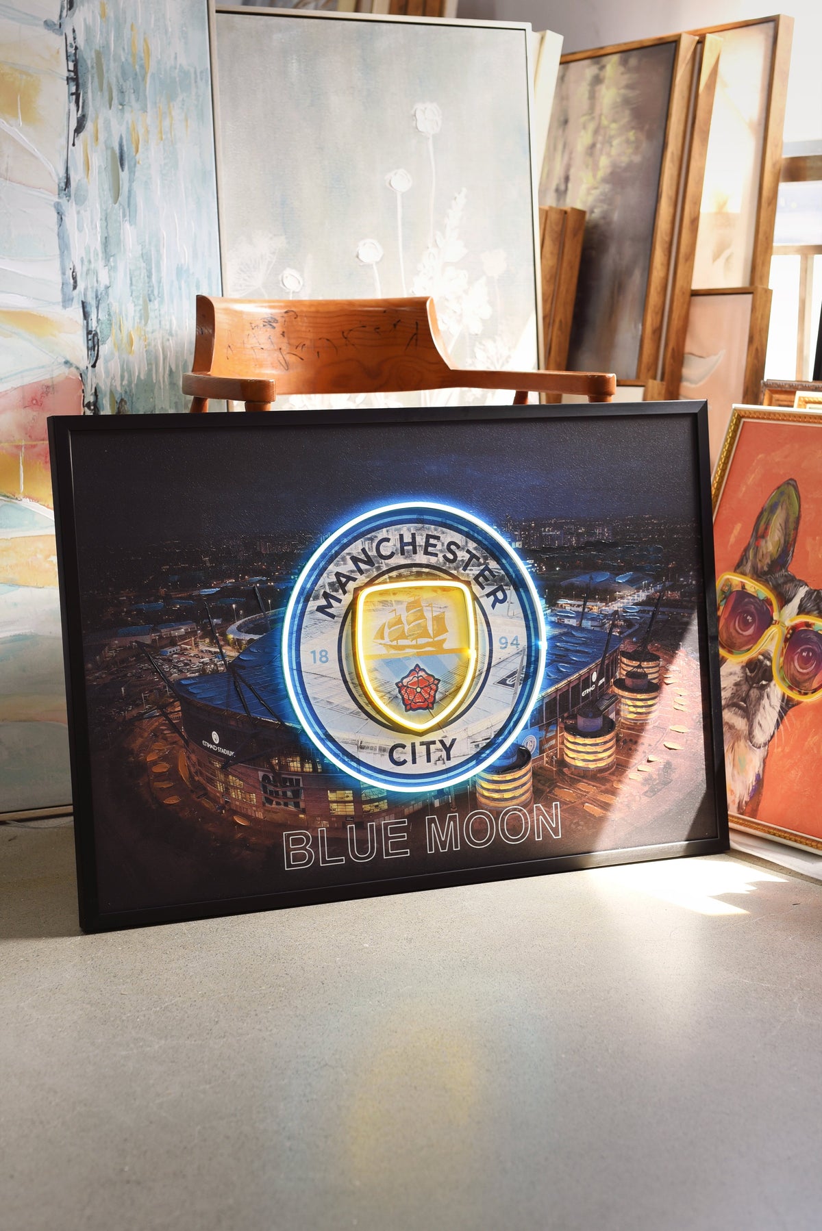 Manchester City LED paveikslas – nuotrauka 5