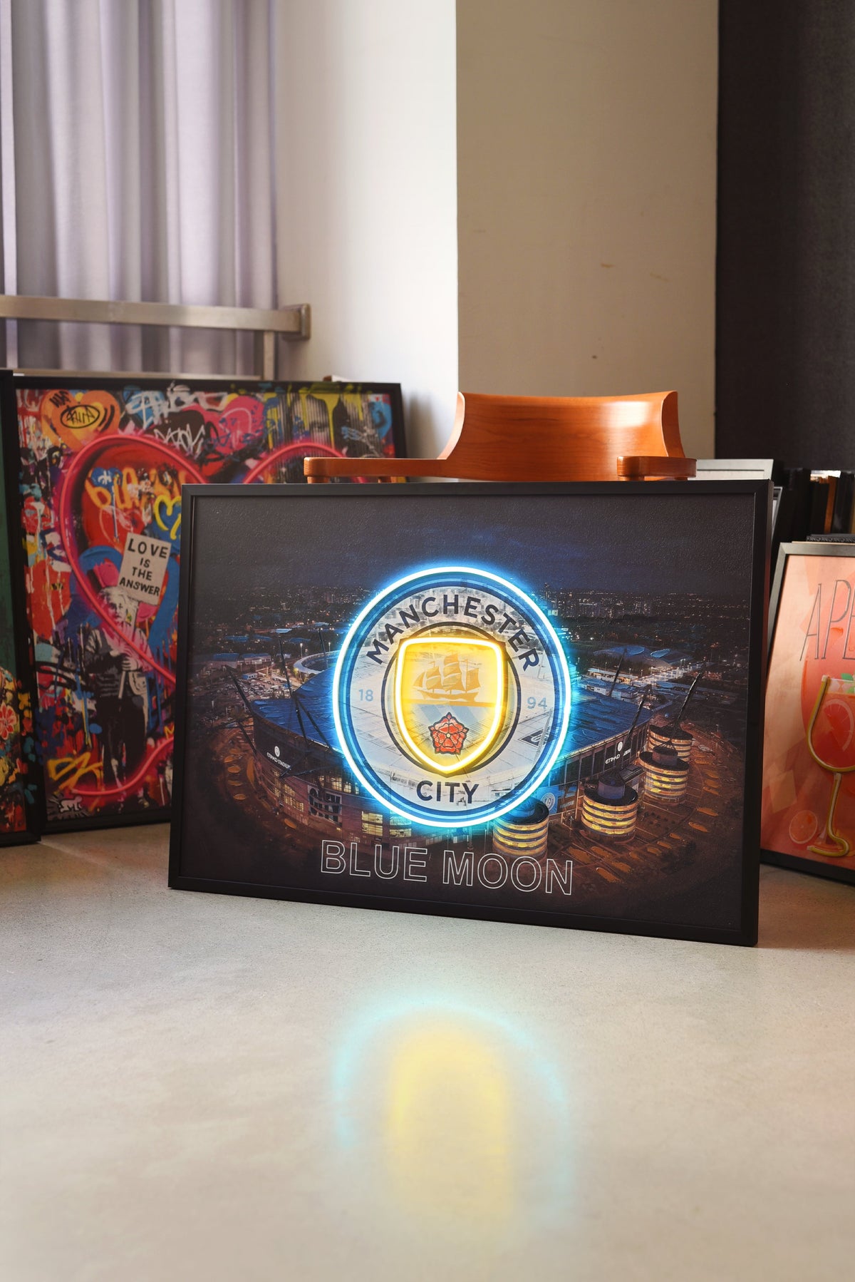 Manchester City LED paveikslas – nuotrauka 3