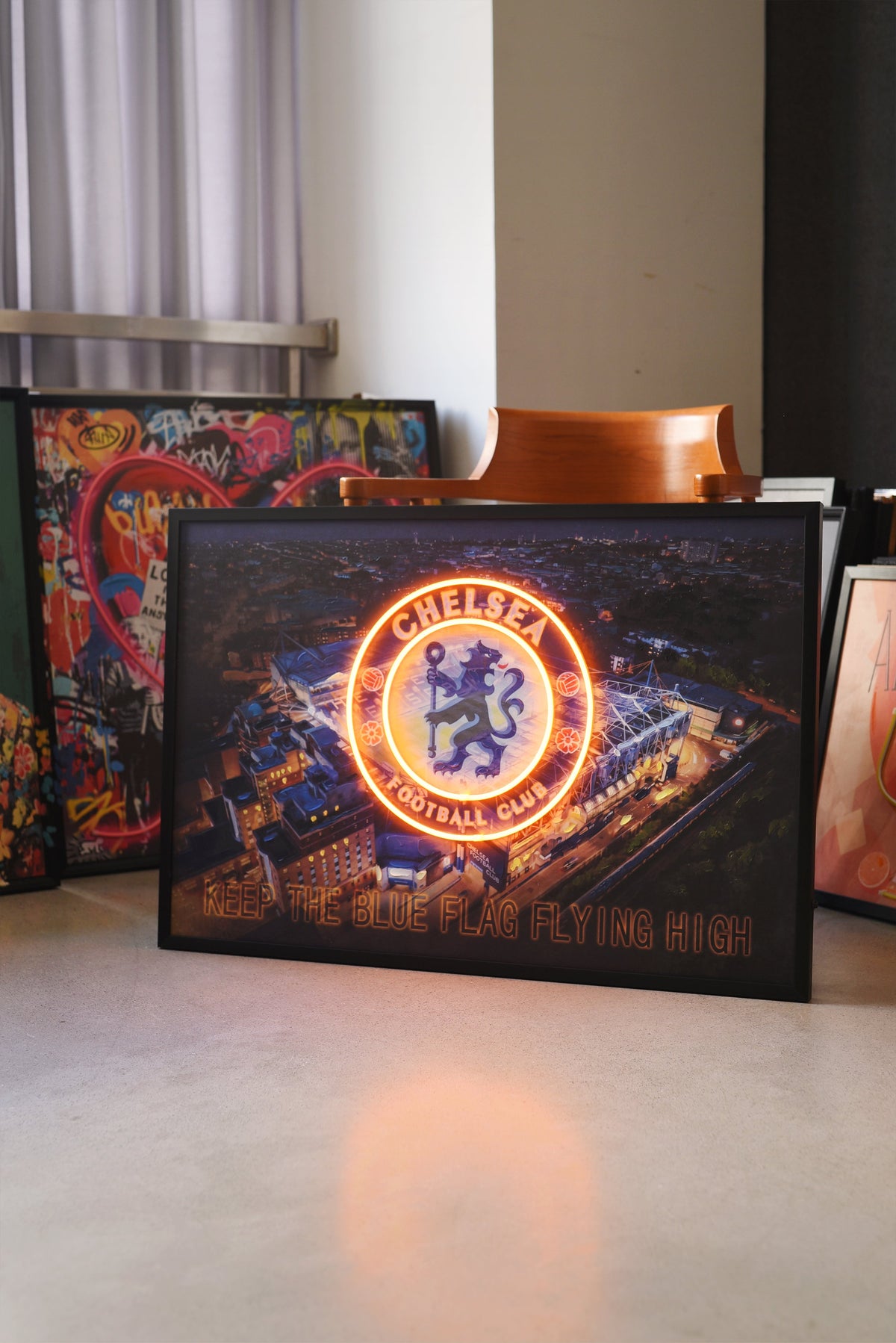 Chelsea FC LED paveikslas – nuotrauka 3