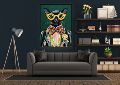 Cool Cat LED paveikslas – nuotrauka 2