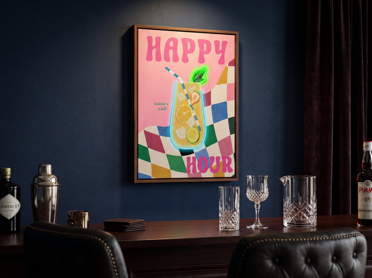 Happy Hour LED paveikslas – nuotrauka 6