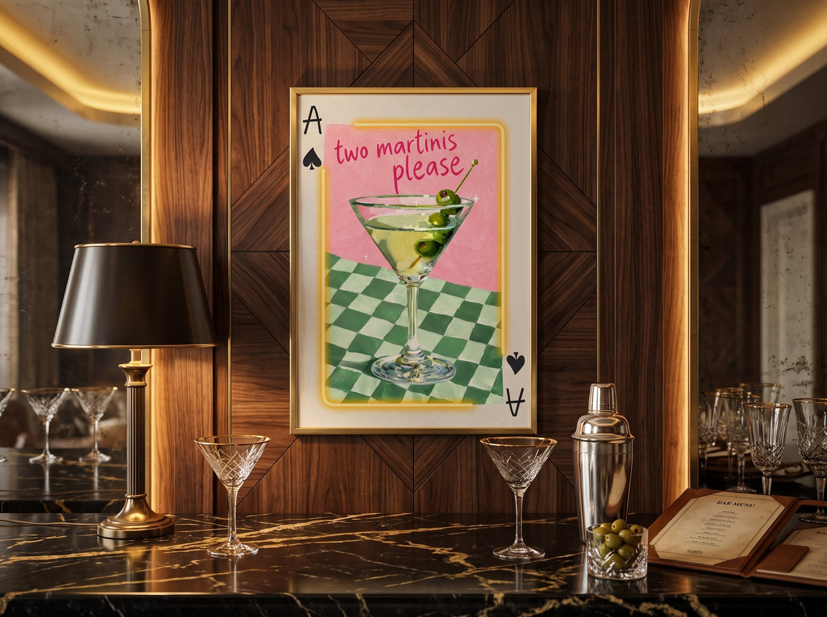 Two Martinis Please LED paveikslas – nuotrauka 6