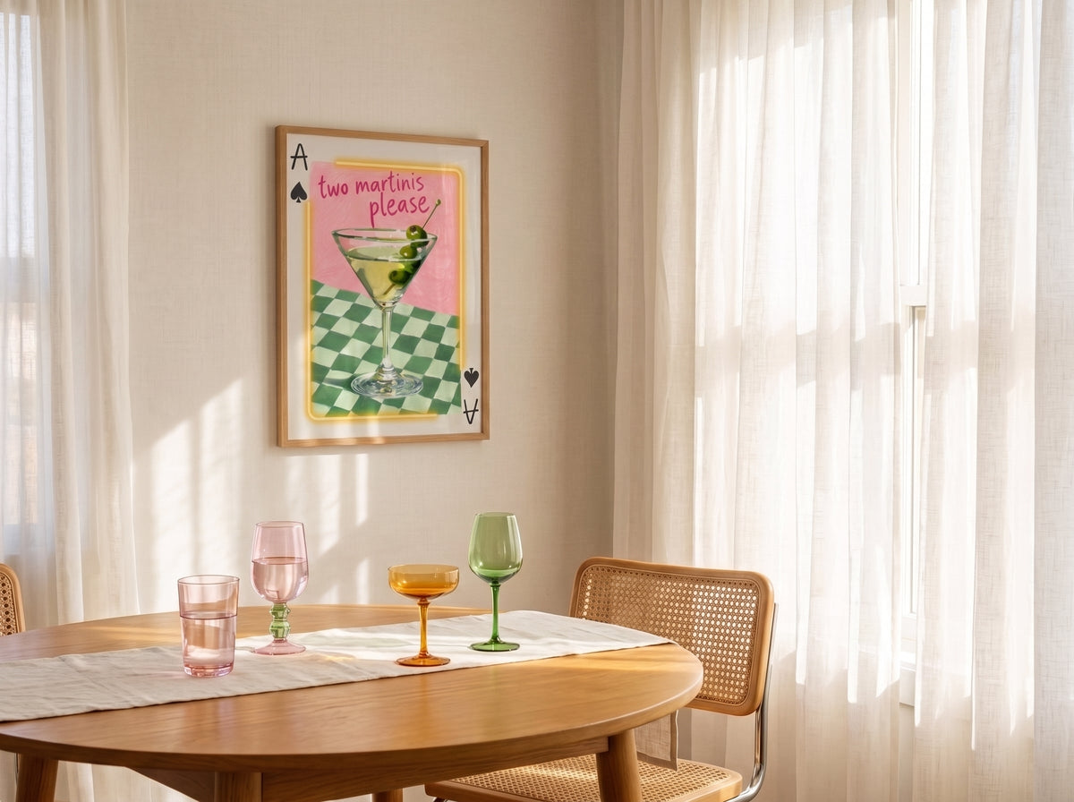 Two Martinis Please LED paveikslas – nuotrauka 4