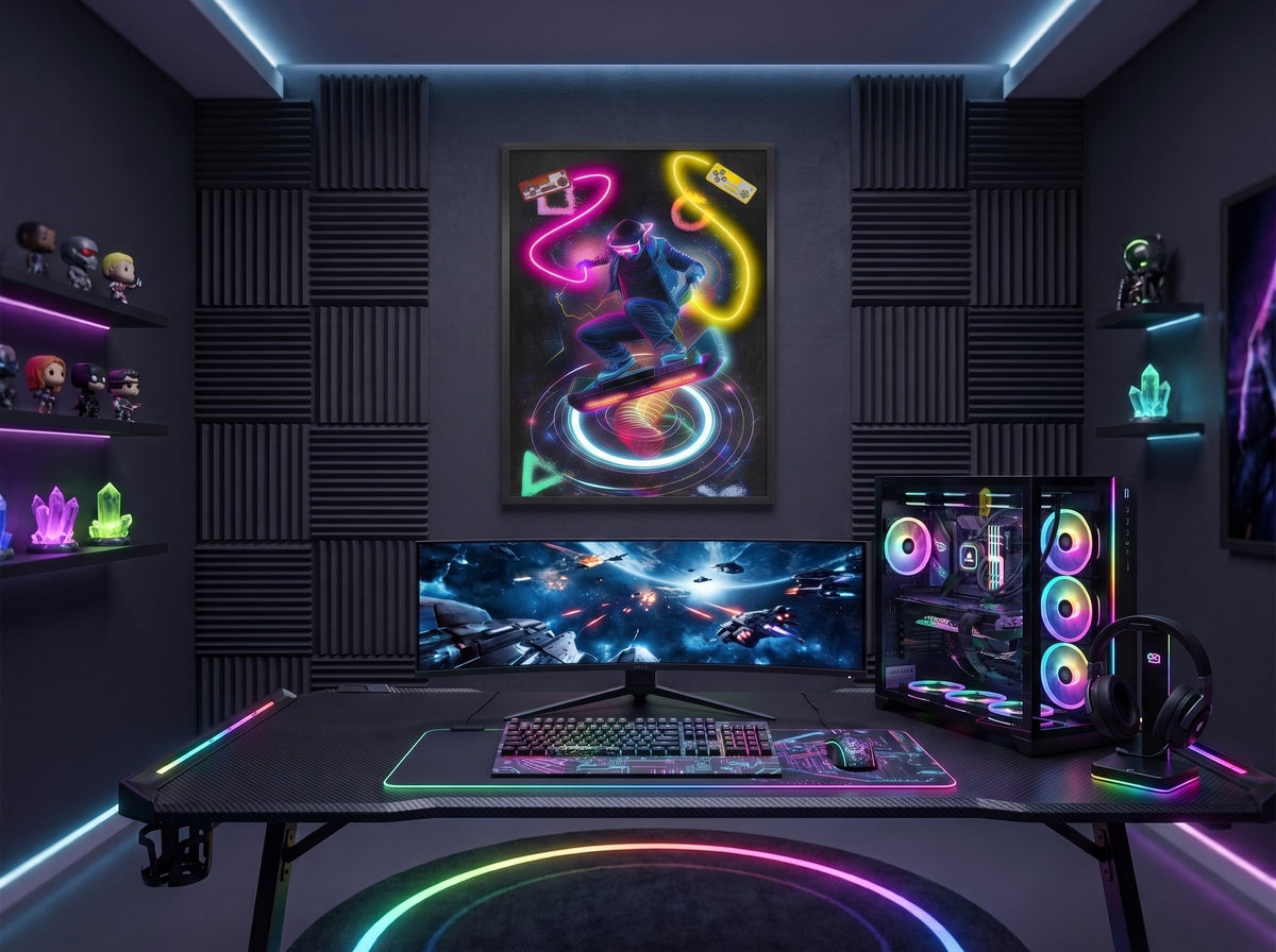 Neon Gamer LED paveikslas – nuotrauka 8