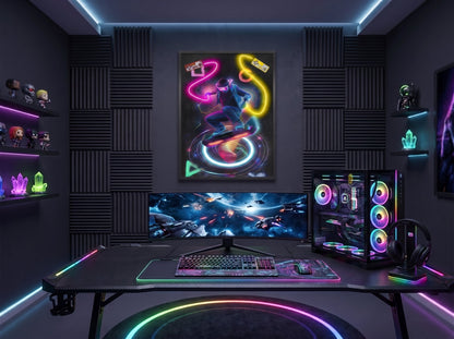 Neon Gamer LED paveikslas – nuotrauka 8