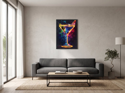 Golden Pour LED paveikslas – nuotrauka 4