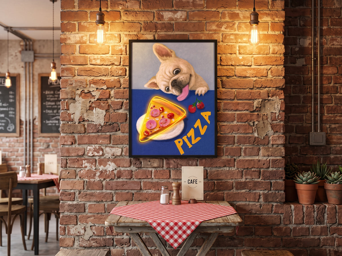 Pizza Please LED paveikslas – nuotrauka 4