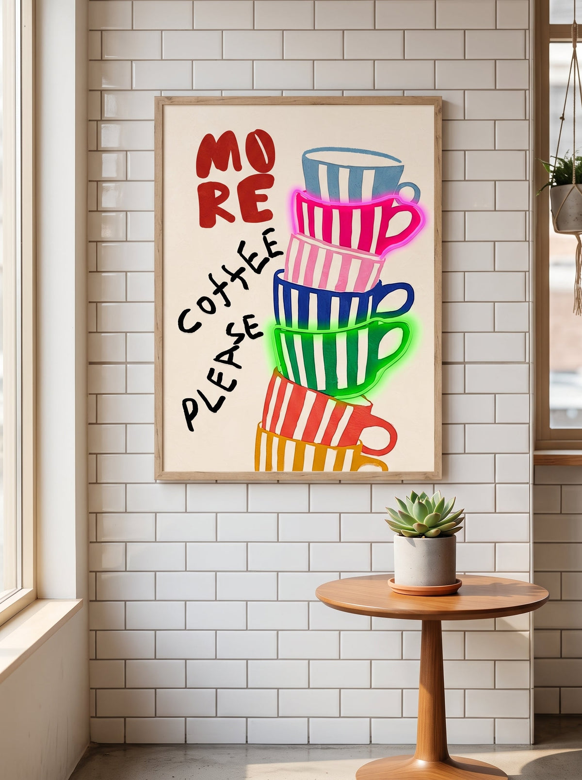 More Coffee Please LED paveikslas – nuotrauka 8