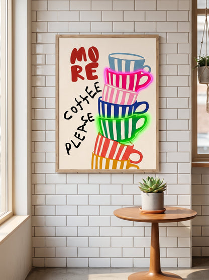More Coffee Please LED paveikslas – nuotrauka 8