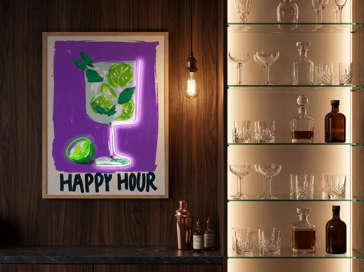 Happy Hour LED paveikslas – nuotrauka 4