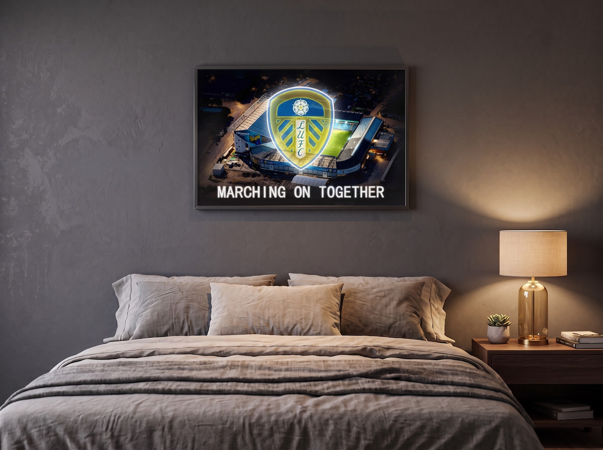 Leeds United LED paveikslas – nuotrauka 6