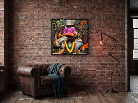 Crypto King LED paveikslas – nuotrauka 2