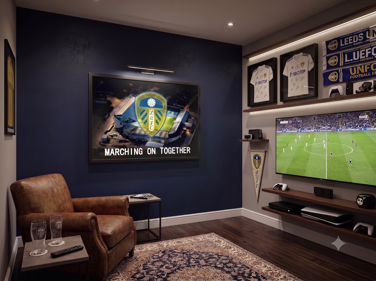 Leeds United LED paveikslas – nuotrauka 7
