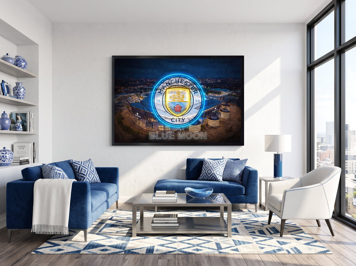Manchester City LED paveikslas – nuotrauka 6