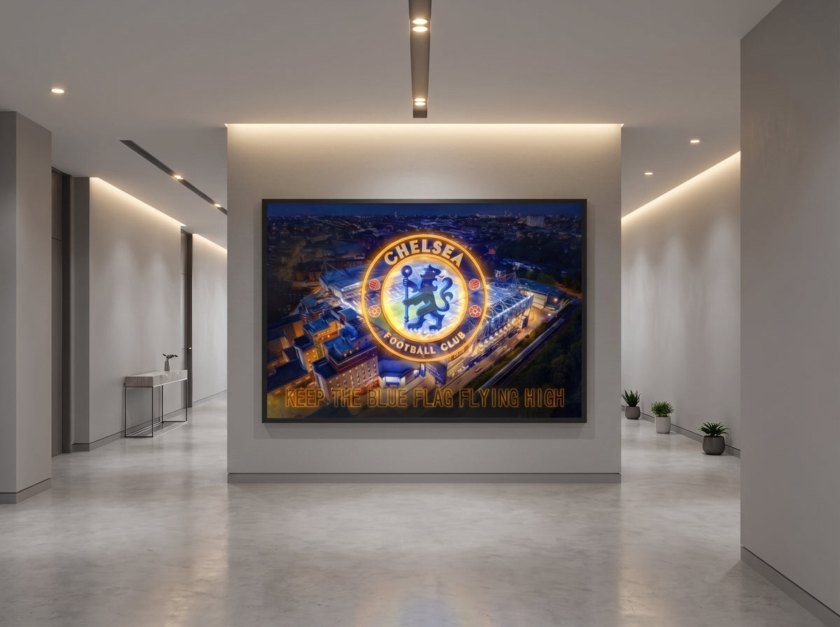 Chelsea FC LED paveikslas – nuotrauka 8
