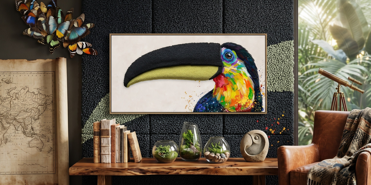 Vibrant Toucan 3D paveikslas – nuotrauka 2