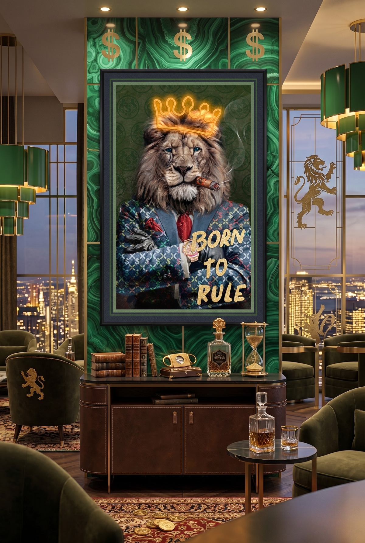 Born to Rule LED paveikslas – nuotrauka 6