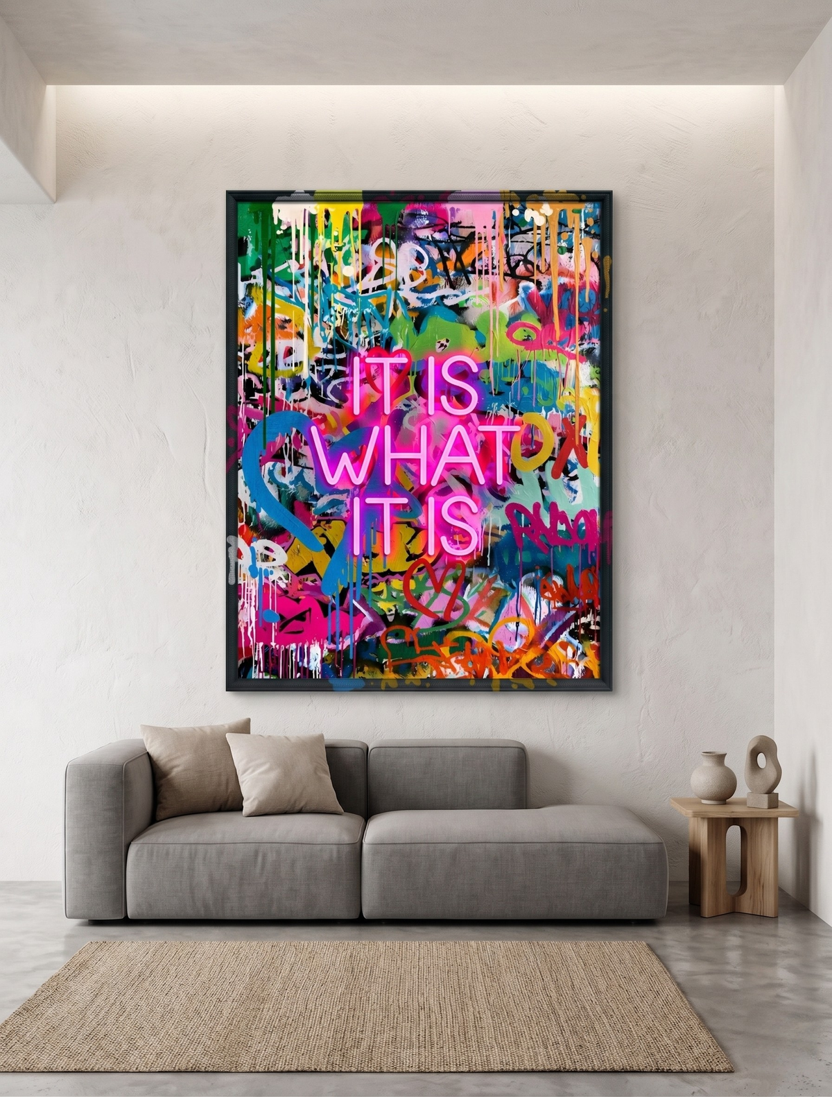 It Is What It Is LED paveikslas – nuotrauka 5