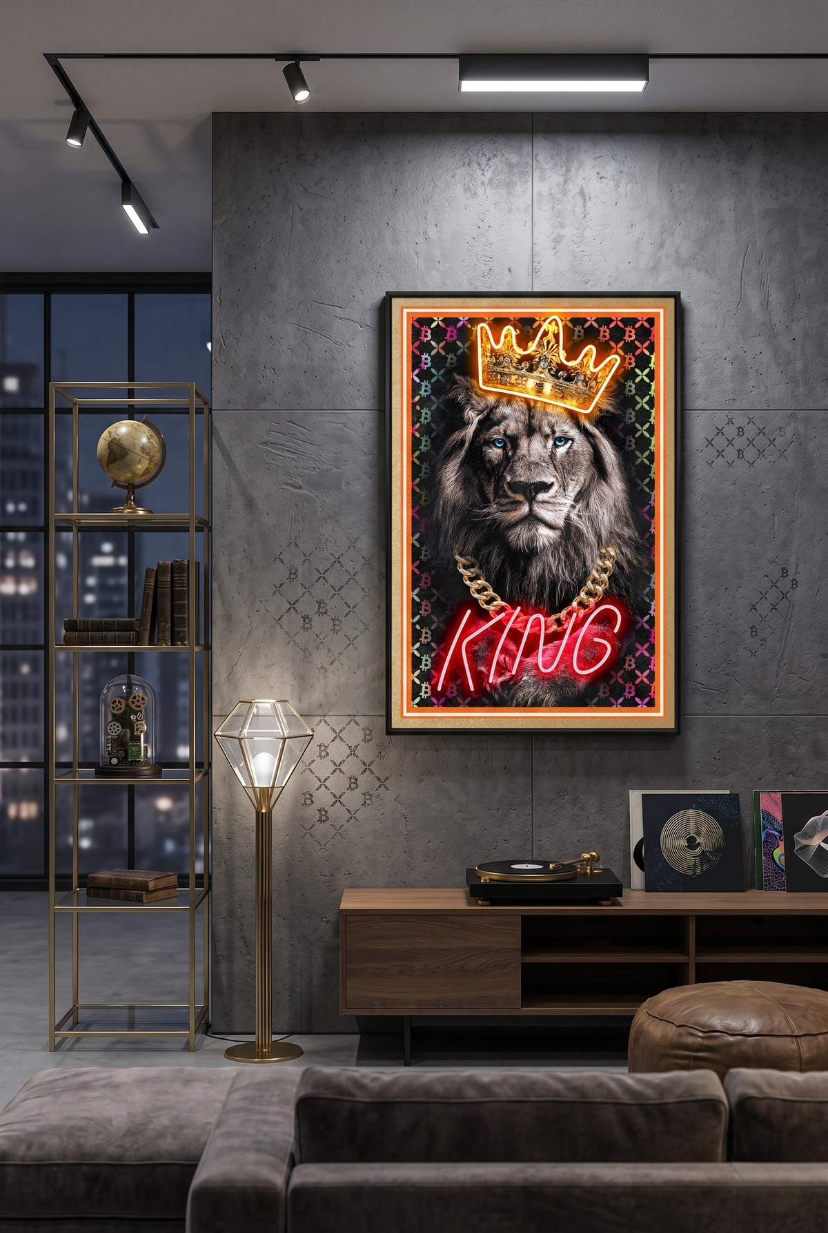 King Lion LED paveikslas – nuotrauka 6