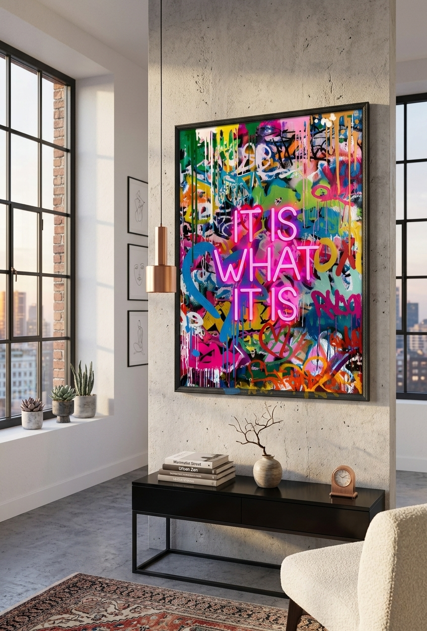 It Is What It Is LED paveikslas – nuotrauka 2