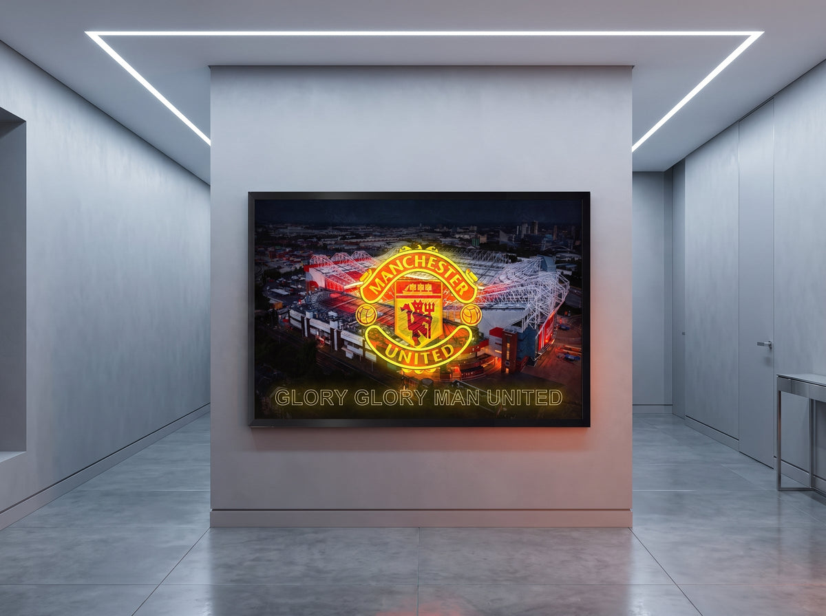 Manchester United LED paveikslas – nuotrauka 4