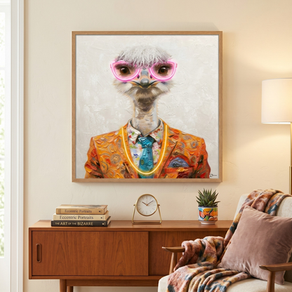 Stylish Ostrich LED paveikslas – nuotrauka 2