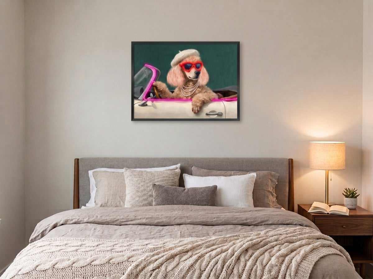 Parisian Poodle LED paveikslas – nuotrauka 8