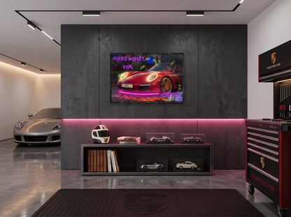 Need Money for Porsche LED paveikslas – nuotrauka 4