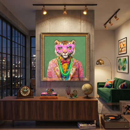 Fancy Tiger LED paveikslas – nuotrauka 5