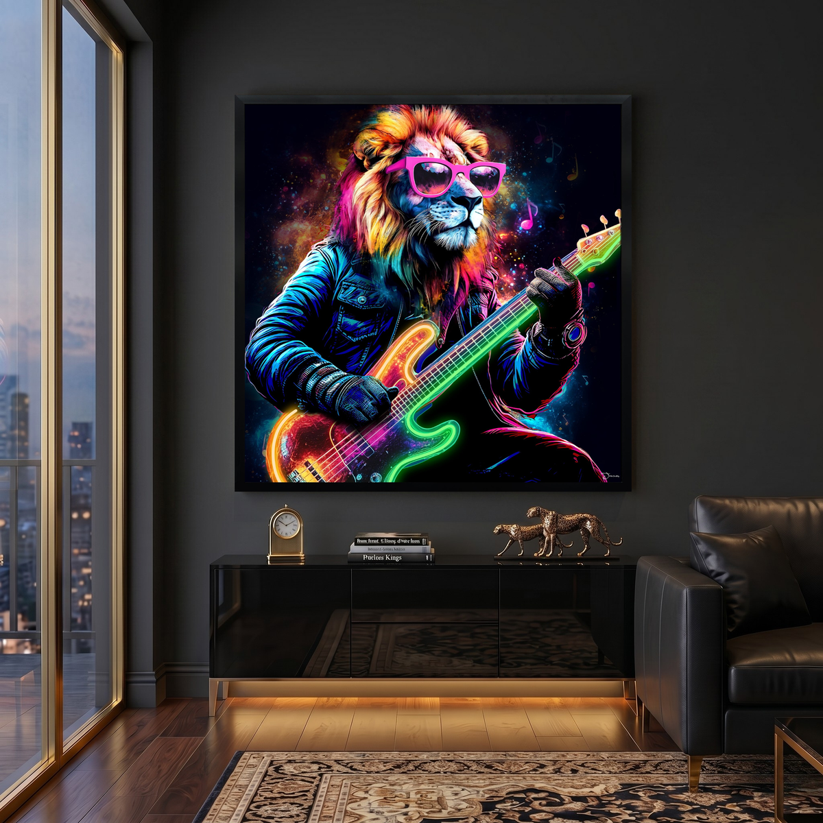 Rockstar Lion LED paveikslas – nuotrauka 6