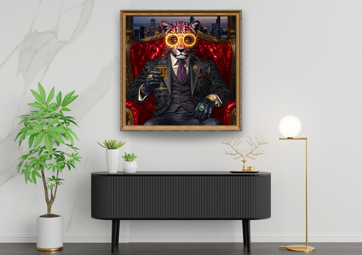 Royal Leopard LED paveikslas – nuotrauka 8