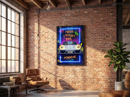Need Money for Porsche LED paveikslas – nuotrauka 8