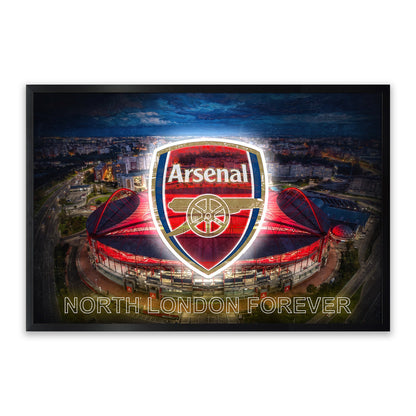 Arsenal – LED paveikslas, Emirates stadionas ir klubo ženklas