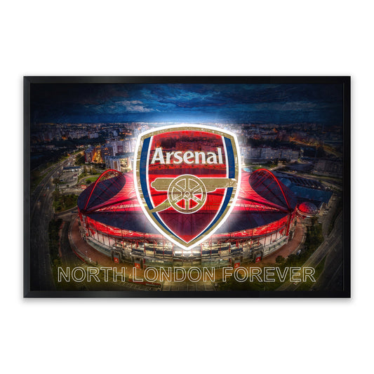 Arsenal – LED paveikslas, Emirates stadionas ir klubo ženklas