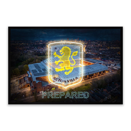 Aston Villa – LED paveikslas, Villa Park ir klubo ženklas