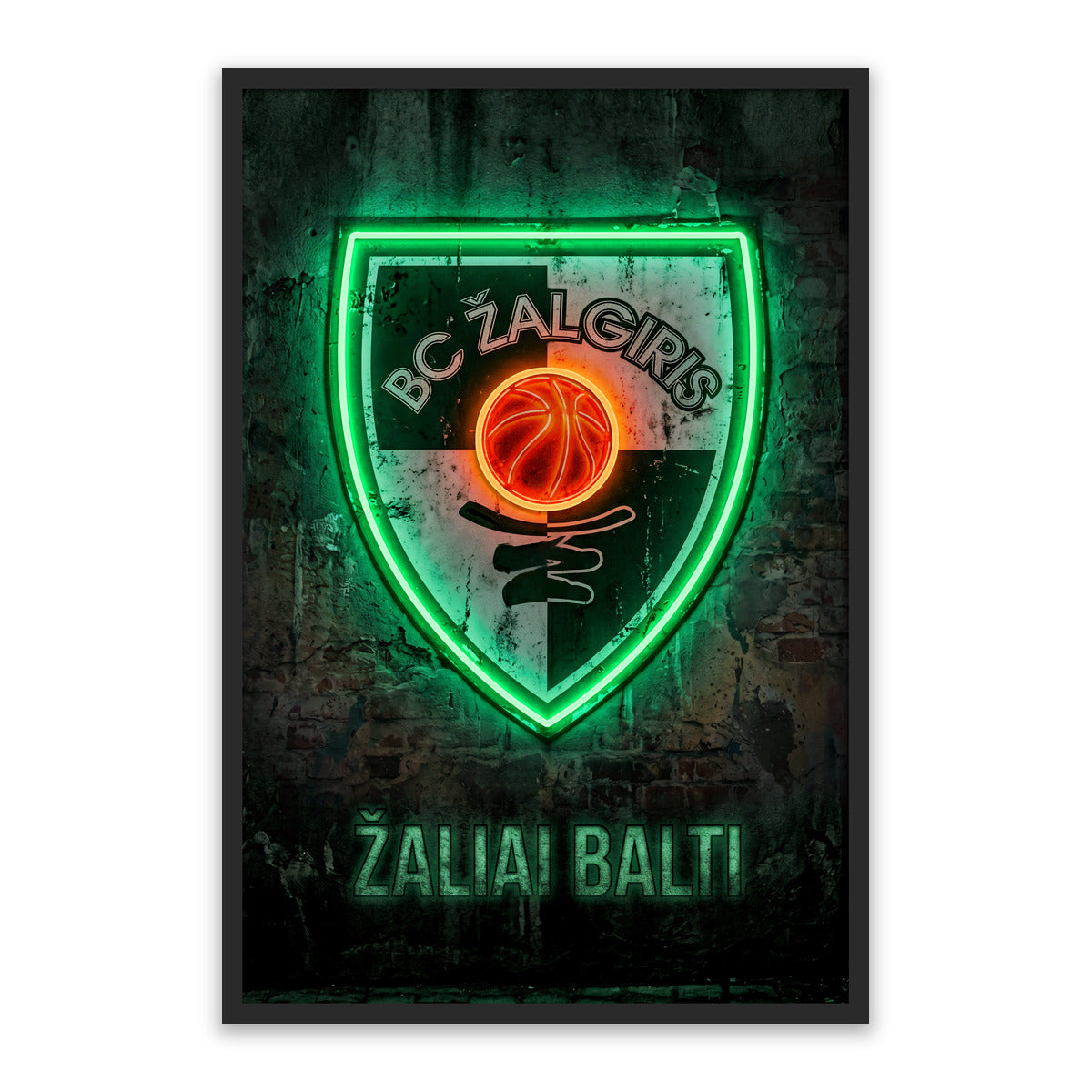 BC Žalgiris – LED paveikslas, krepšinio klubo ženklas