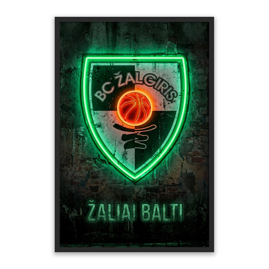 BC Žalgiris – LED paveikslas, krepšinio klubo ženklas